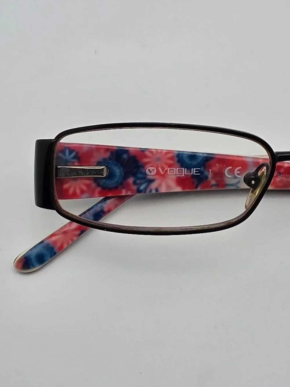 Vogue VO3691-B 905 Black Pink Rhinestone Eyeglasses Frame w/ Flexhinge and Case